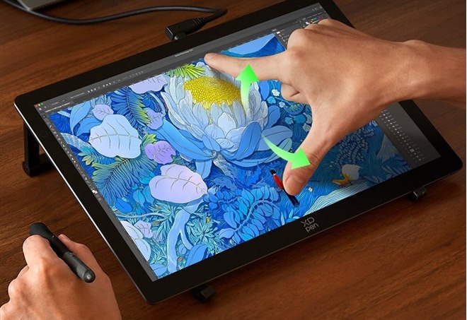 XPPen、バーチャルタブレット機能に対応した14型有機ELペンタブレット