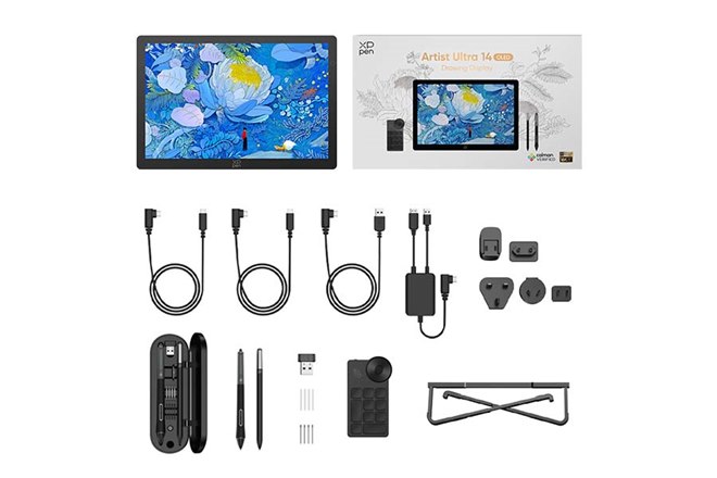 XPPen、バーチャルタブレット機能に対応した14型有機ELペンタブレット
