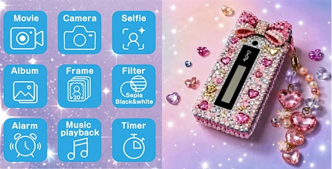 Toy camera model in foldable style