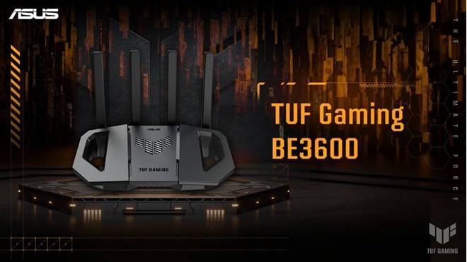 ASUS、WiFi 7対応エントリーゲーミングルーター「TUF Gaming BE3600