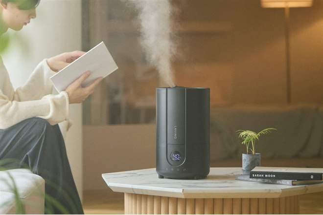 アイビビッド、ハイブリッド式加湿器「LAViNO スチームノクターン