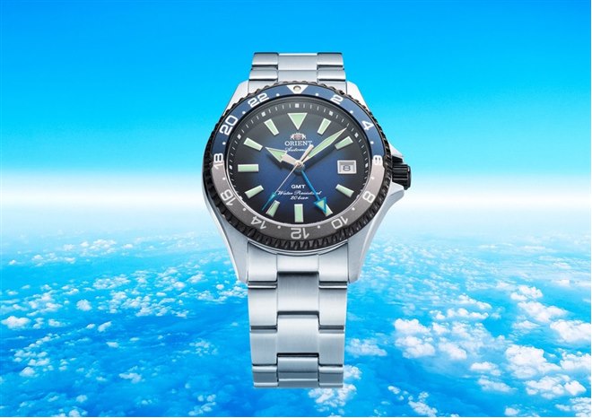 オリエント、ダイバーデザインの腕時計「オリエント マコ GMT
