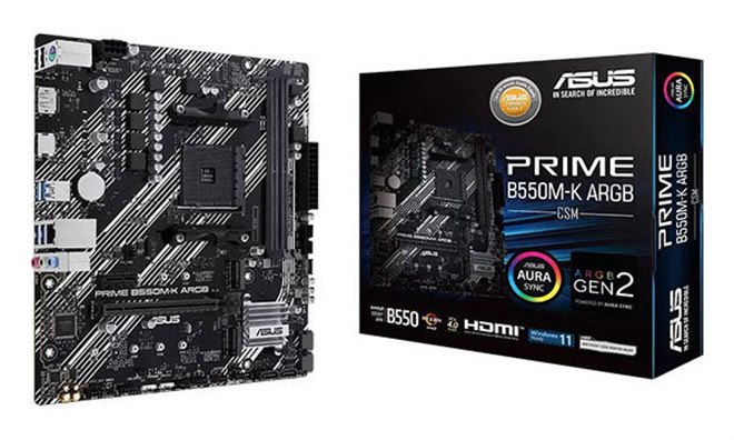 ASUS PRIME B550M-K マザーボード 7,480円、Socket AM4を採用したMicro ATXマザーボード「PRIME B550M-K