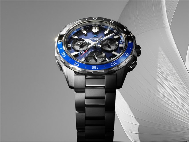カシオ、世界各都市の時刻を一度に把握できるOCEANUS「OCW-P3000