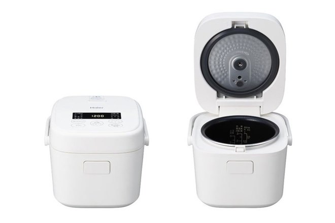 ハイアールマイコンジャー炊飯器3合炊き ハイアール、「3.1mm極厚まる釜」を採用した3合炊きマイコンジャー炊飯