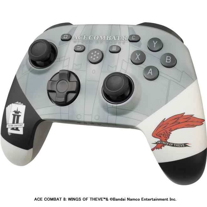 ACE COMBAT ゲーミングコントローラー PRO (PC用) タイプツー、「ACE COMBAT 8」デザインの多機能コントローラー「ACE