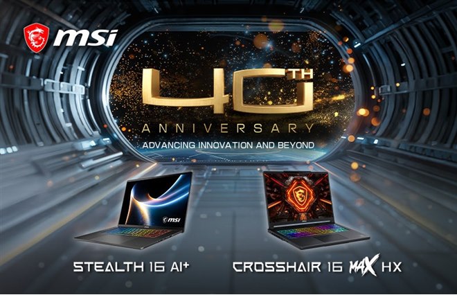 MSI、創立40周年記念パッケージの16型ゲーミングノート「Crosshair-16