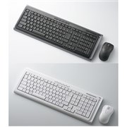 [TK-FDP002BK/WH] 2.4GHz��DS-SS�����̃��C�����X���{��108�L�[�{�[�h&���[�U�[�}�E�X (�u���b�N/