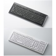 [TK-FDP001BK/WH] 2.4GHz��DS-SS�����̃��C�����X���{��108�L�[�{�[�h (�u���b�N/�z���C�g)