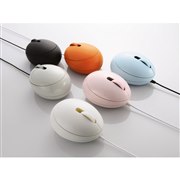 [EGG MOUSE�FM-EGUR�V���[�Y] �^�}�S�̌`�����`�[�t�ɂ���3�{�^���̌��w��USB�}�E�X