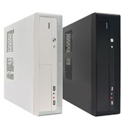 [RONDO-BK] 300W�É��d���𓋍ڂ���Micro-ATX�Ή��X����PC�P�[�X