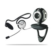 [Logicool Qcam S 7500 with Headset QCAM-130XHHS] �K���X�����Y��130����f�Z���T�[�𓋍ڂ���Web�J�����i�w�b�h�Z�b�g�����j�B���̉��i��6,980�~�i�ō��j