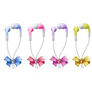 [radHeadphones fiore Cute] �R�[�h���܂Ƃ߂�̂ɕ֗��ȃ��{���^�R�[�h�N���b�v��t�������J�i���^�w�b�h�z���iCute���f���j�B���i�̓I�[�v��