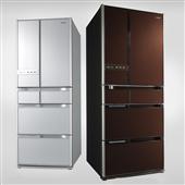 [R-Y5400/6000] 新「真空チルドルーム」/新「フレックス真空断熱材」/クリスタルドアを備えた冷蔵庫（602L）。市場想定価格は31〜34万円前後