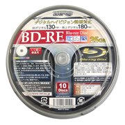 [ZBRE25-2X10PW] �v�����^�u�����[�x�����̗p����2�{���Ή�BD-RE���f�B�A�i10������j