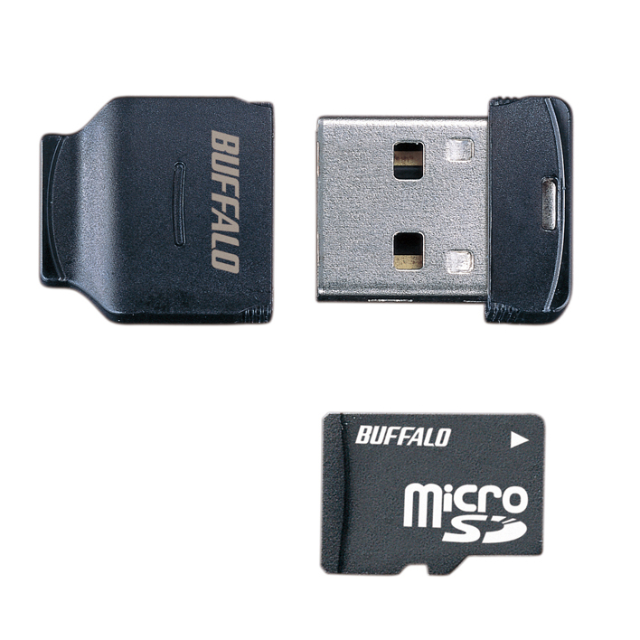 価格.com - バッファロー、microSD使用の超小型USBメモリー