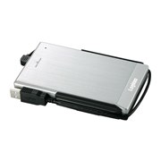 [LHD-PBF500U2SV] �ϏՌ��A���~�{�f�B���̗p����USB2.0�ڑ��Ή�2.5�C���`�|�[�^�u��HDD���j�b�g�i500GB/�V���o�[�j�B�{�̉��i��21,000�~