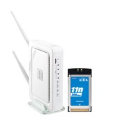 [WN-GDN/R3-S] Draft2.0 IEEE802.11n�ɑΉ���������LAN���[�^�[��CardBus�p����LAN PC�J�[�h�̃Z�b�g�B�{�̉��i��10,400�~