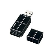 [UFD-MCU1GBK] 1GB�̓����������[�𓋍ڂ���microSD/SDHC�J�[�h��pUSB�J�[�h���[�_�[�i�u���b�N�j�B���i��1,974�~�i�ō��j