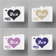 [MF-NMHSD02G�V���[�Y] �n�[�g�}�[�N���f�U�C������microSD�J�[�h�i2GB�j�B���i�̓I�[�v��