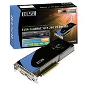 [ELSA GLADIAC GTX 260 V3 896MB] GeForce GTX 260�𓋍ڂ���PCI Express2.0 ��16�o�X�p�r�f�I�J�[�h(GDDR3-SDRAM 896MB)�B���i�̓I�[�v��