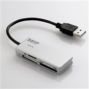 [MR-K001SV] �R�l�N�^�Œ�@�\�𓋍ڂ���40+2���f�B�A�Ή��P�[�u����̌^�J�[�h���[�_�[�i�V���o�[�j�B���i��1,995�~�i�ō��j