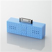 [SOUNDBLOCK ASP-P300BU] iPod��Dock�R�l�N�^�[�Ɛڑ����邾���ŗ��p�ł���u���b�N�X�^�C���̃X�e���I�~�j�X�s�[�J�[�i�u���[�j�B���i��2,835�~�i�ō��j