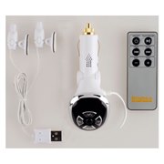 [Super Digital FM Transmitter BI-SUFM5V/WH] ���C�����X�����R����t������iPod�p�f�W�^��FM�g�����X�~�b�^�[�i�z���C�g�j�B���i�̓I�[�v��