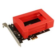 Dual Channel SATA 6Gb/s PCI Express (x1) Internal RAID Caddy IO-PESA236