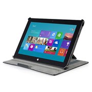 Leather Stand Case for Surface RT �X�^���h�g�p���i�u���b�N�j