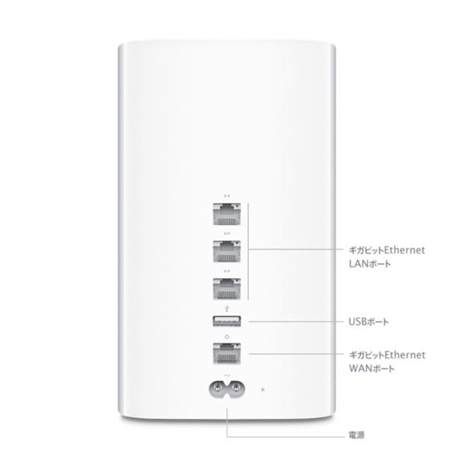 アップル、1.3Gbpsに対応した新型「AirMac Extreme」 アップル、1.3Gbpsに対応した新型「AirMac Extreme」