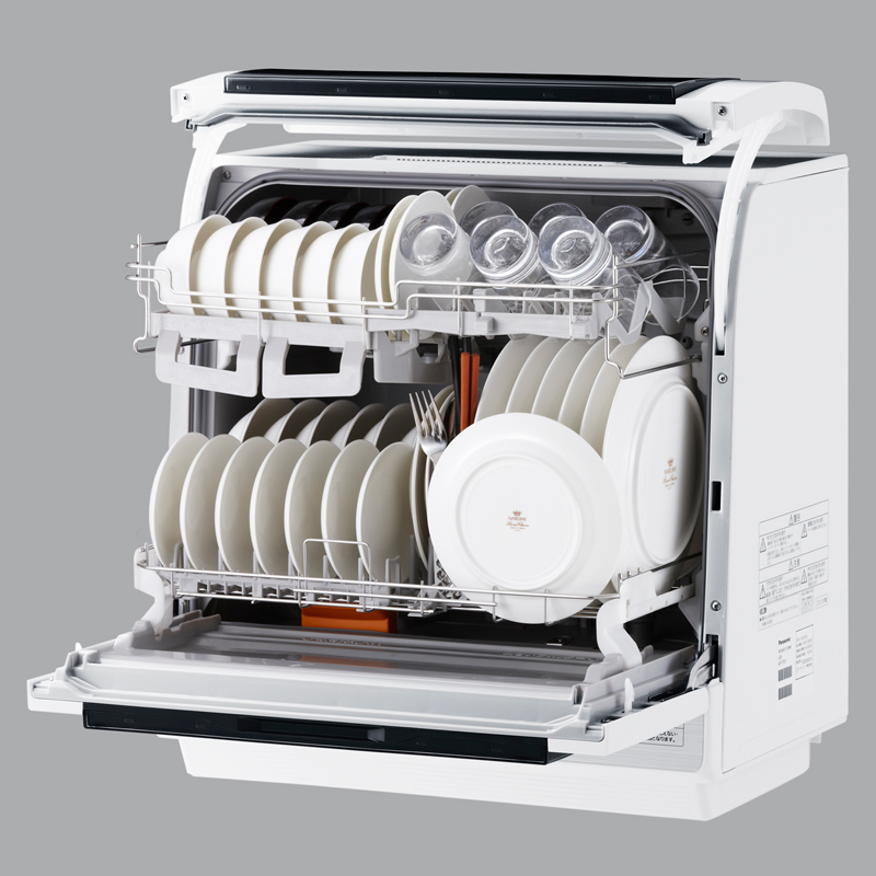パナソニック、食器のセットが簡単な卓上型食器洗い乾燥機「NP-TR7 