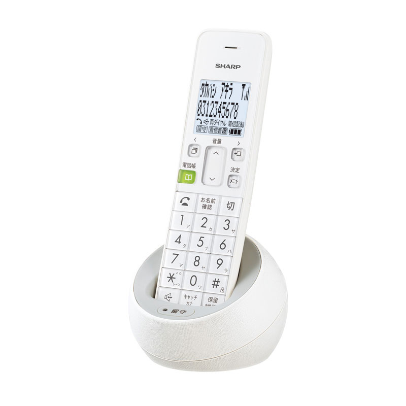 価格.com - シャープ、ラウンドフォルムデザインのコードレス電話機「JD-S08CL/CW」