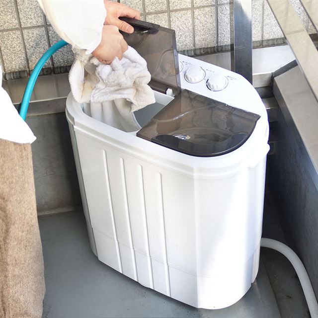 サンコー、コンパクトな二槽式洗濯機「別洗いしま専科2」 - 価格.com