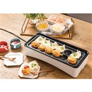 YAMAZEN 2wayスリムたこ焼き器 YOF-W012E(W) [ホワイト] 価格比較