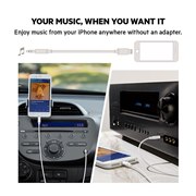 Lightning to 3.5mm オーディオケーブル