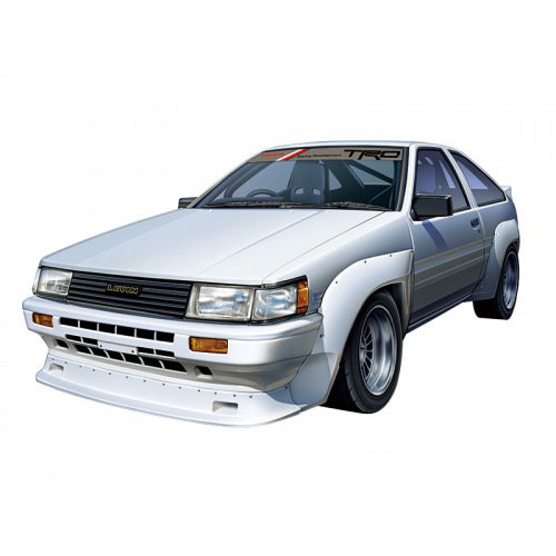 「トヨタ AE86 N2仕様」1/24プラモ、TRDのオーバーフェンダー付き - 価格.com