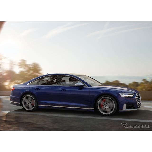 アウディは、11月20日に米国で開幕するロサンゼルスモーターショー2019において、新型『S8』（Audi S8）を...