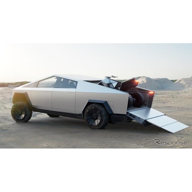 �e�X���̃C�[�����E�}�X�NCEO�́A�w�T�C�o�[�g���b�N�x�iTesla Cybertruck�j�̉ב�ɐύڂł����p�̓d��A...