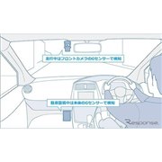 �Ԃ̏󋵂ɉ�����2��G�Z���T�[�i�t�����g�J�����Ɩ{�́j�ŎԂ̏Ռ������m