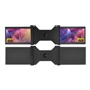 「モバイルデュアルディスプレイ AXD116M」(※画像はイメージ。ノートパソコンは別売り)。