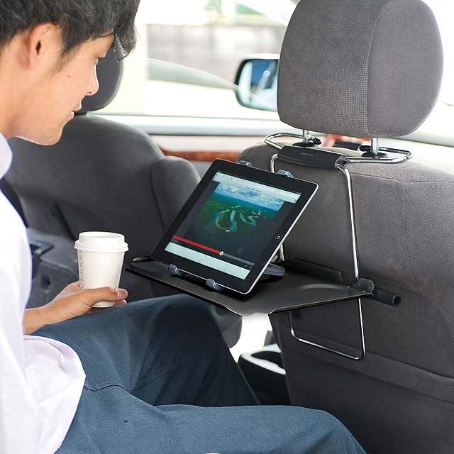 サンワ、車載用ノートパソコンテーブル「CARNPCT1」