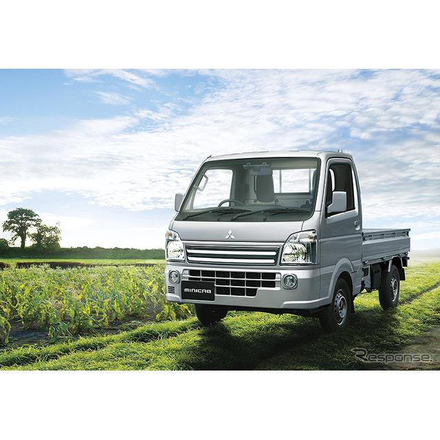 三菱自動車は、軽商用車『ミニキャブトラック』の安全装備を充実させ、8月26日より販売を開始した。価格は9...