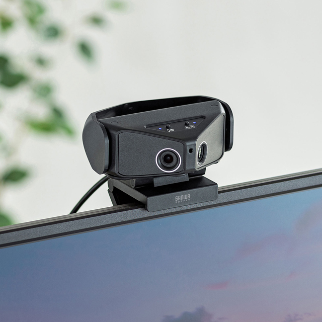 価格.com - サンワ、画角180度のデュアルレンズ搭載WEBカメラ「CMS-V60BK」