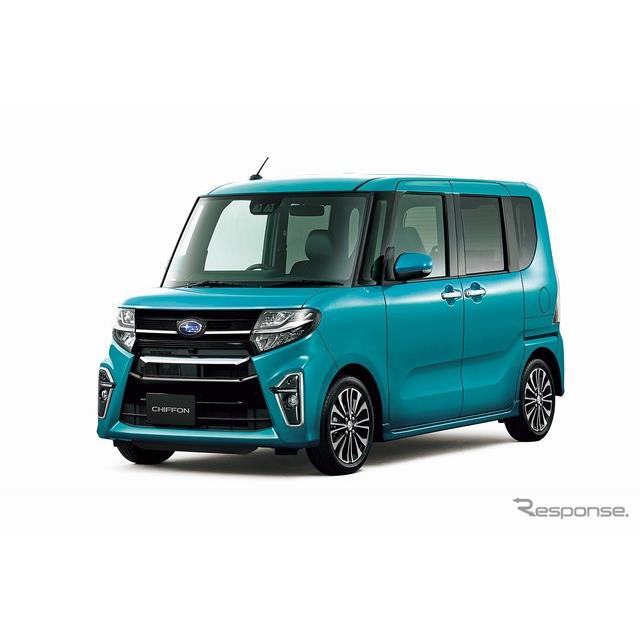 SUBARU（スバル）は9月30日、軽トールワゴン『シフォン』『シフォンカスタム』の一部改良モデルを発表した...