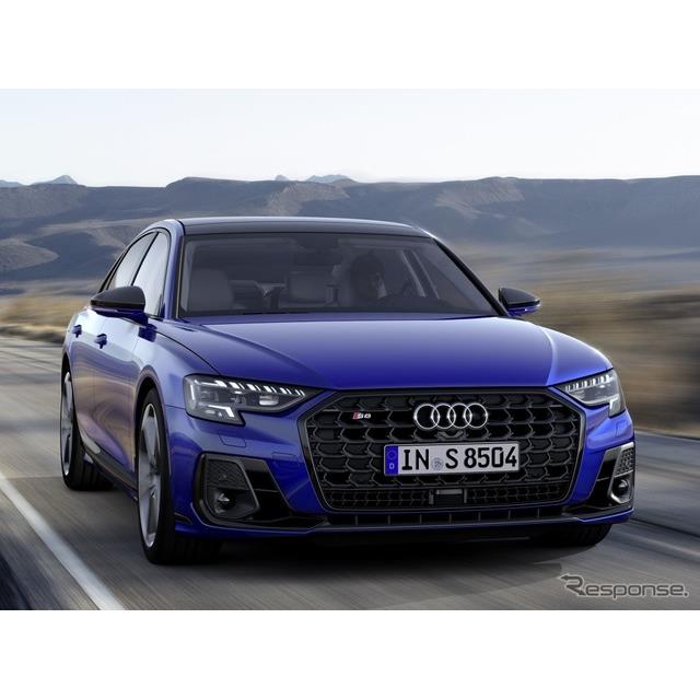 アウディは11月2日、改良新型『S8』（Audi S8）を欧州で発表した。『A8』 シリーズの頂点に位置する高性能...