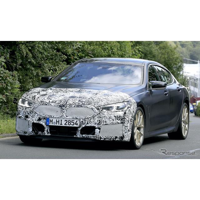 BMWのフラッグシップ4ドアクーペ、『8シリーズ グランクーペ』改良新型の最新プロトタイプをスクープサイト...