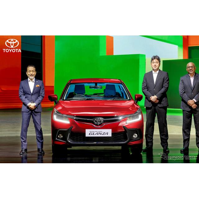 トヨタ自動車は3月15日、ハッチバックの『グランザ』（Toyota Glanza）の新型をインドで発表した。スズキ『...