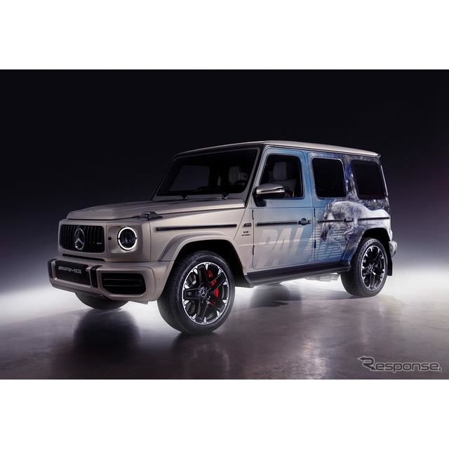 メルセデスAMG G63、世界限定1台のアートカーを一般公開…スケートブランド「パレス」とコラボ - 価格.com