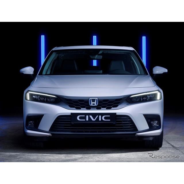 ホンダの欧州部門は4月13日、新型『シビック』のハイブリッド、「シビック e:HEV」（Honda Civic e:HEV）の...
